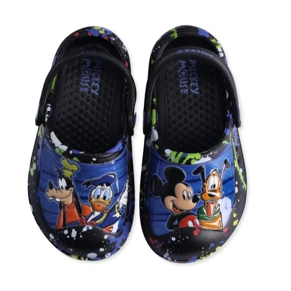 Disney Mickey & Friends Molded Clogs  Toddler Size 11/12  Black  NWT